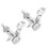 6Pcs Silver Locking Guitar Tuning Peg Set, 17.5mm Handle Length 8