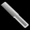 4x Professionele platte haarkam voor kappers en salons, wit 3