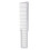 4x Professionele platte haarkam voor kappers en salons, wit 5