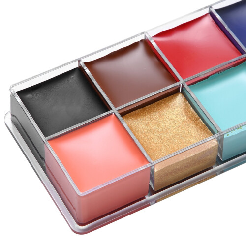12-Color Face Paint Grease Makeup Set
