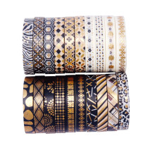 20 Rolls Slim Gold Foil Washi Tapes 7mm x 5m Decorative Masking Tapes
