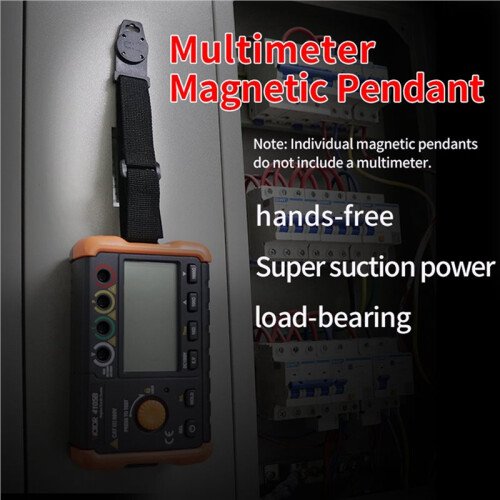 2X Portable Hanging Strap Magnetic Strap Magnet Hanger Kit for Multimeter Magnetic Attachment Strap 2