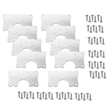 10Pcs Hinge Repair Plates Kitchen Cupboard Cabinet Wardrobe Window Door Hinge Repairing Fixing Tool Furniture Hardware