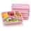 4 Packs Meal Prep Lunch Containers with 4 Compartments, Reusable Bento Box for Kids/Toddler/Adults, Stackable 1