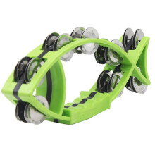 Hand Bell Musical Instrument Hand Bell Tambourine Rattle Bell Percussion Kid Toys Children's Early Education Tool,Green