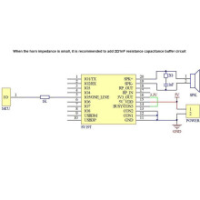 SV19T Modulo di Riproduzione Vocale Trigger One-To-One Controllo Della Porta Seriale Trigger del Segmento Modulo Vocale MP3 Supporto TF Card