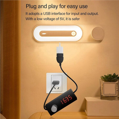 2X Cavo di Commutazione con Timer USB per Spegnimento Programmato da 5 Minuti A 24 Ore e 55 Minuti 2