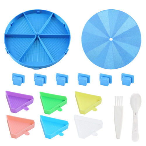 Geschenkfertiges DIY-Bastelset mit Tablett für-Blau
