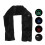 Heated Mink Wool Scarf with Pockets, Adjustable Temperature, Black 2