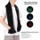 Heated Mink Wool Scarf with Pockets, Adjustable Temperature, Black 11