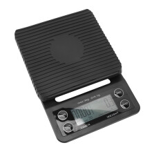 Digital Coffee Scale with Timer Waterproof Silicone Mat 13x19.5cm