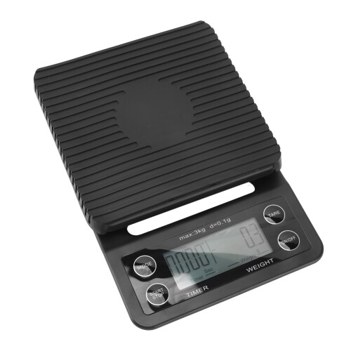 Digital Coffee Scale with Timer Waterproof Silicone Mat 13x19.5cm