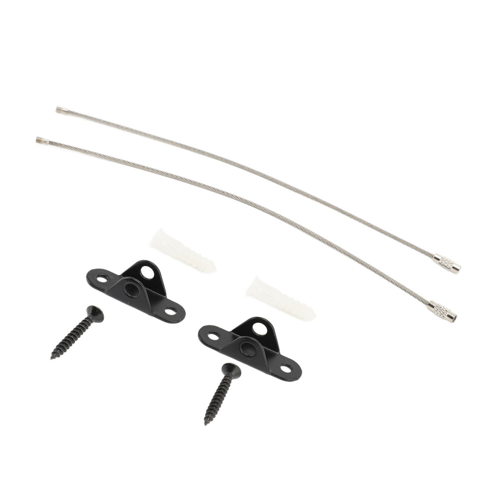Stainless Steel Furniture Anchors, Adjustable Anti-Tip Safety Straps Kit