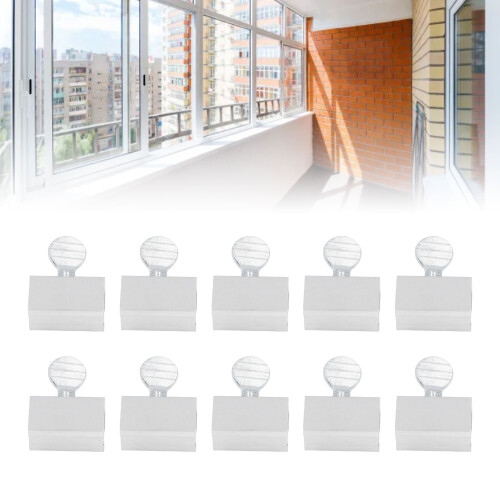Stainless Steel Sliding Window Lock Replacement 10 Pack Single Pole Silver