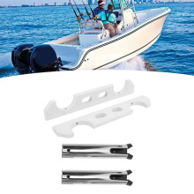 Heavy Duty Stainless Steel Fishing Rod Holder 2 Link Tubes for Marine RV 40mm
