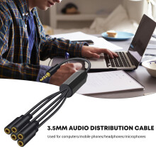 (One Point And Five) 3.5mm Mic Splitter Cable - Premium Sound for Earphones