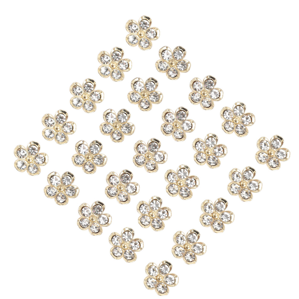 50pcs Sparkling Metal Nail Rhinestones Kit for Nail Art & Craft