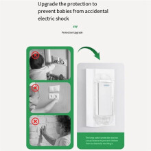 6er-Pack Kindersichere Lichtschalter-Schutzabdeckungen für Wippschalter, Transparentes Sicherheitsschloss für Zuhause