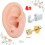 (4) Safe Self-Piercing Kit w/ Stud - Easy Use 1