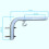 4X 90 Degrees Projector Screen Wall Mount L-Brackets Projection Screen Hanger Adjustable Mount for HD Projector Screens 4