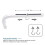 4X 90 Degrees Projector Screen Wall Mount L-Brackets Projection Screen Hanger Adjustable Mount for HD Projector Screens 9