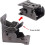 4Pack Folding Brackets, Lock Extension Support Bracket Foldable Self Lock Hinges with Screws for Table Bed Leg Feet 7