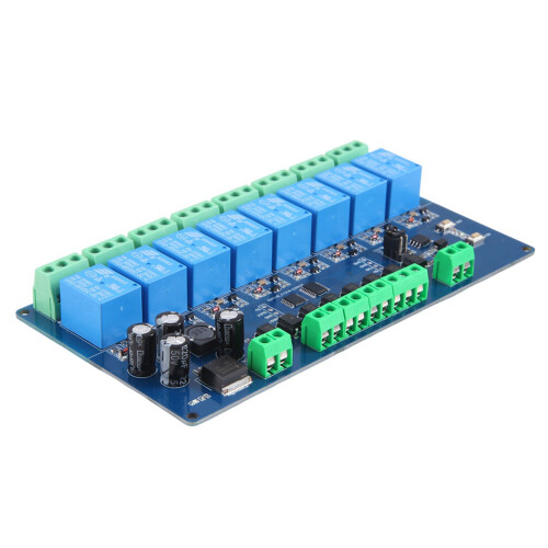 2X Modbus-Rtu 8 Channel Relay Module Modbus RTU 8  Input RS485 Communication TTL 2
