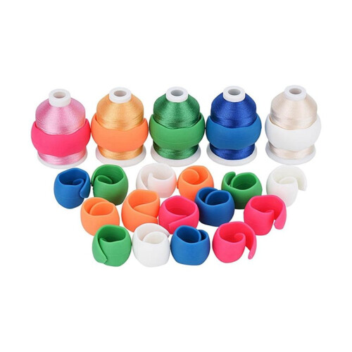 40Pcs Thread Holder/Spool Huggers Keep Thread Spool Neat&Organized for Sewing and Embroidery Machine Thread Spools 1