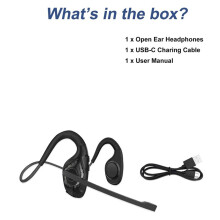 2X Headset with Microphone,Open Ear Headphones Wireless Noise Cancelling Headset for Office Driving Work Home