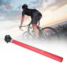 Verstellbarer Aluminiumlegierung Mountainbike-Sattelstütze 27,2x400mm Rot
