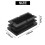8 Pcs Black Plastic Rectangular Blanking End Caps Inserts 20mm x 40mm 6