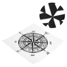 Wasserdichte PVC-KFZ-Embleme 20x20cm Universelles Auto-Dekoraufkleber Schwarz