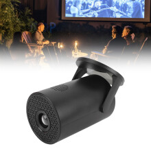 Portable 1080P Wireless Projector with 2.0inch LCD, Adjustable 270 Black