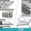 Refrigerator Door Handle Covers, Set of 10, Adjustable Appliance Handle Covers, Keep Your Kitchen Clean Gray 3