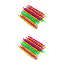 80Pcs Multi Spiral Perm Rods ABS Hair Curlers for Women Home Styling