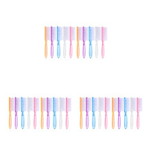 30Pcs Small Handheld Nail Dust Brushes Plastic for Clean Nail Care