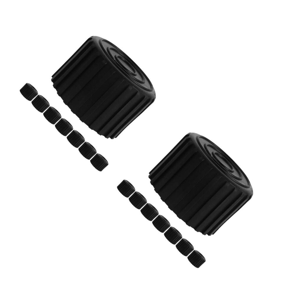 16Pcs Black Anti-Vibration Rubber Foot Pads For Fitness Equipment 3732110597152