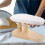 Planche à Repasser Portable, Tabouret, Accessoire, Support Rond pour Comptoir et 5