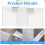 50 Pcs Plastic Envelopes File Folders with Snap Button Closure Document Organizer for Letter A4 Size Home Office 3