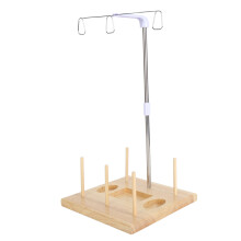 Large Wooden Spool Thread Stand Holder for Embroidery Sewing Machine Type D