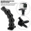 FLW 268 Soft Monopod Gooseneck Action Camera Mount with 4 Sections, Black 7