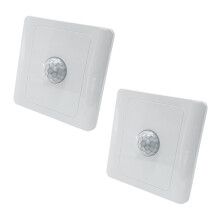 2X PIR Infrared Motion Sensor 220V Auto Control LED Lamp Lighting Body Induction Detector