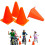 12Pcs 18cm Orange Traffic Cones 1