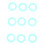 Bright 2000pcs Plastic Locking Stitch Markers for Crochet Knitting Sewing 6