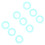 Bright 2000pcs Plastic Locking Stitch Markers for Crochet Knitting Sewing 9