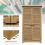 Outsunny Cobertizo de Madera Marrón 87 x 46.5 x 160 cm 6