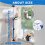 Cabinet Jack Support Pole,19-45in Adjustable Telescopic Support Rod,Maximum Load 40kg, Cabinet Support Pole 2PCS 9