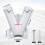 5X Double FlagPole Bracket Holder, V Shape Aluminum Alloy Flagpole Wall Mount Bracket Windproof Flag Bracket Mounting 3