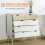 Homcom Cómoda Bicolor 99 x 39 x 101 cm 4