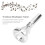 Cooper Silver Plated Trombone Mouthpiece Trainer for Practice 12